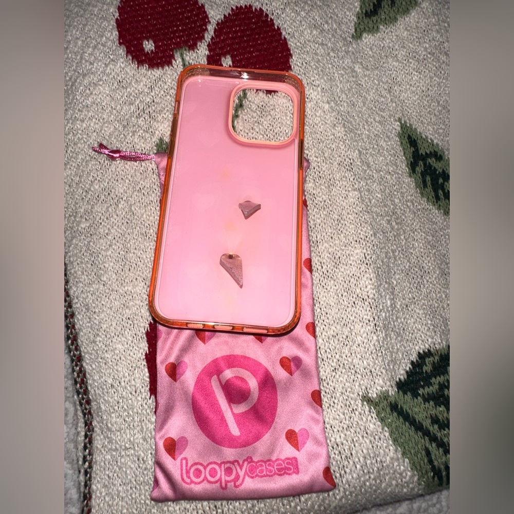 Loopy Case Pink Heart Pattern Phone Case - Picture 3 of 3